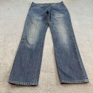 IZOD Jeans Mens 30x30 Blue Regular Fit Straight  Denim Cotton Work Casual